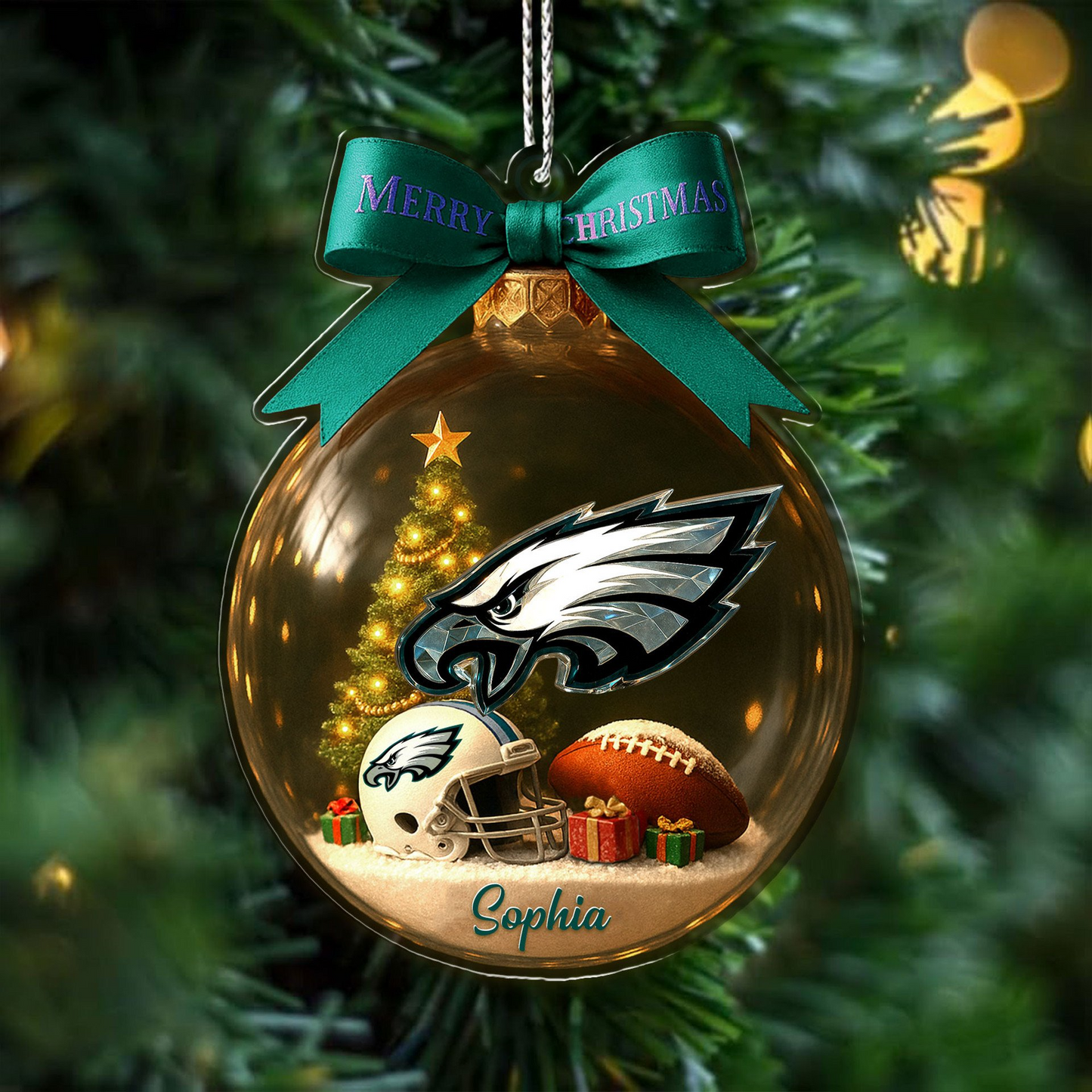 Premium NFL PHI Chrismast Ornament V4 NMD TTV