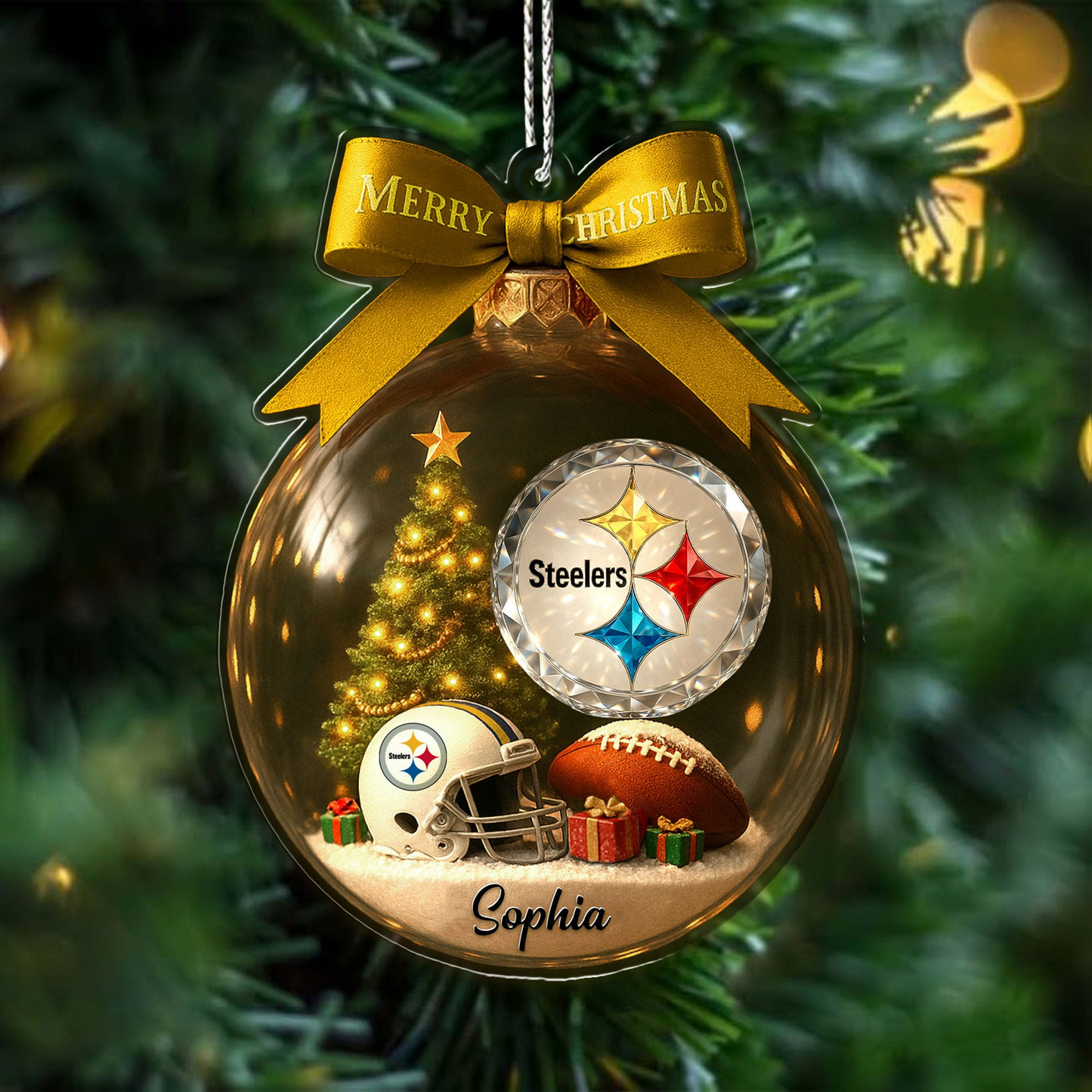 Premium NFL PIT Chrismast Ornament V4 NMD TTV