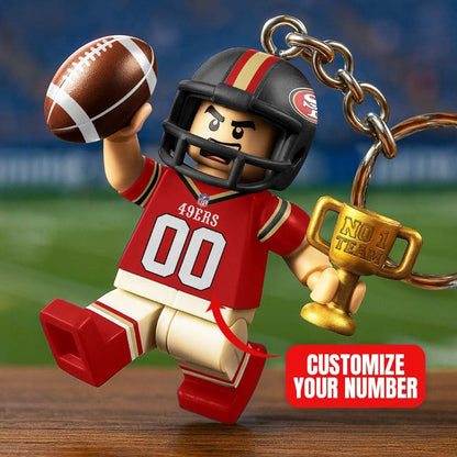 Premium NFL SF Lego No. 1 Key Chain V1 NMD NHM