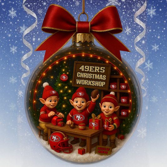 Premium NFL SF Snow Globe Ornament V1 NMD TTV