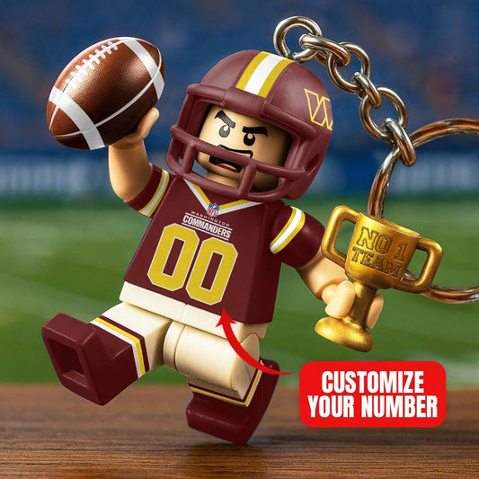 Premium NFL WAS Lego No. 1 Key Chain V1 NMD NHM