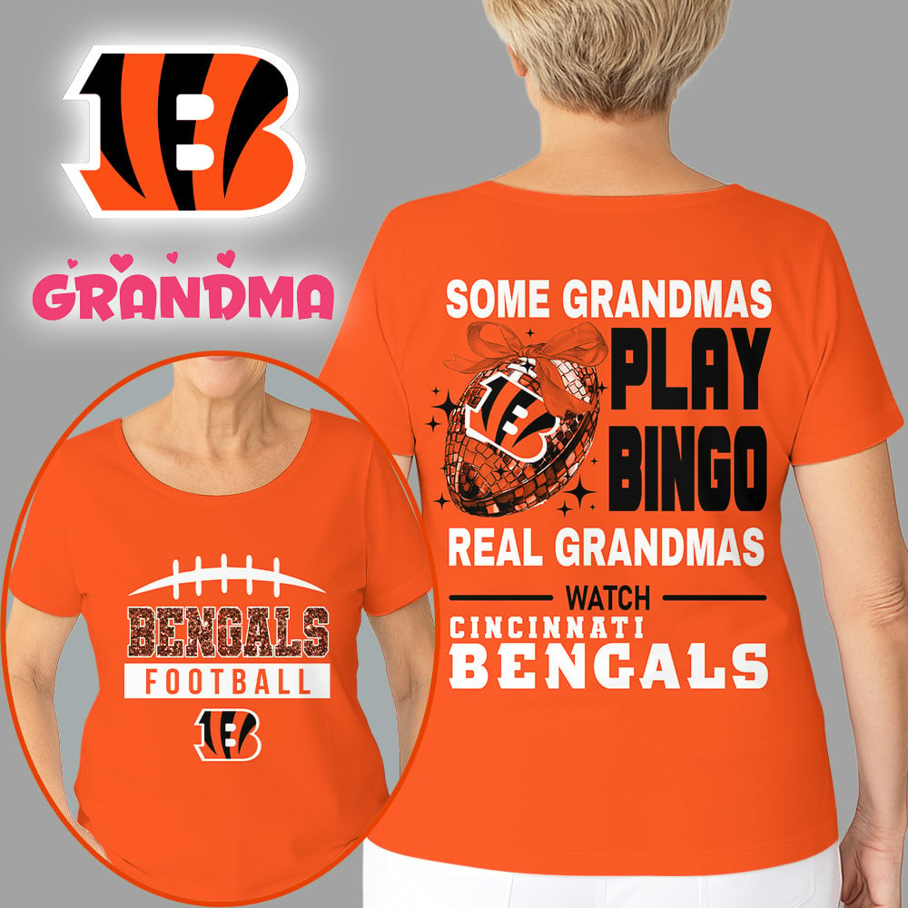 Premium NFL X CIN Football Grandmas Fan 3D SHIRT  NDT NHM