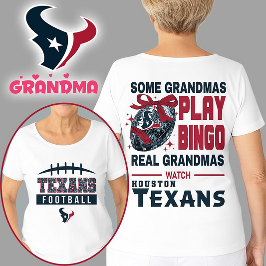 Premium NFL X HOU Football Grandmas Fan 3D SHIRT  NDT NHM