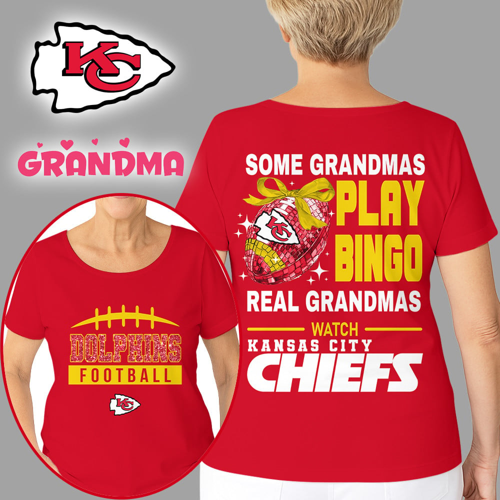 Premium NFL X KC Football Grandmas Fan 3D SHIRT  NDT NHM