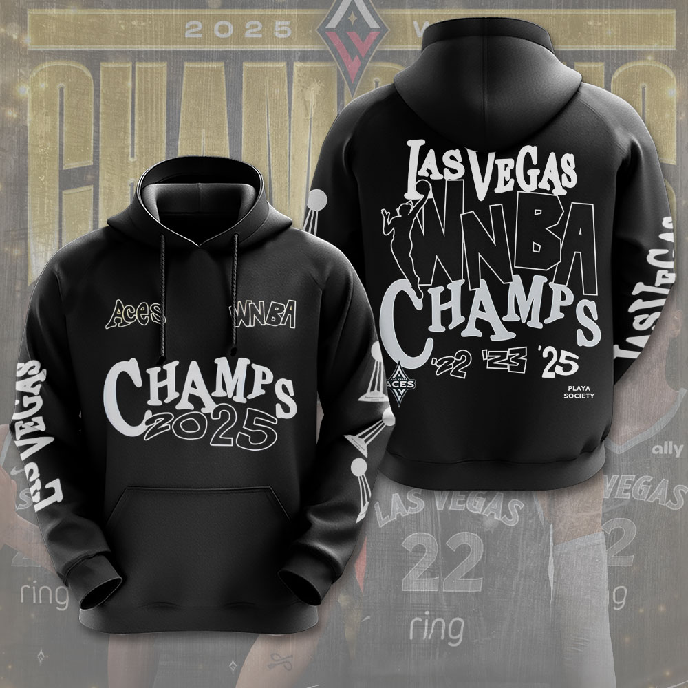 Premium WNBA LVA Champions 2025 Hoodie V12 NMD TTV