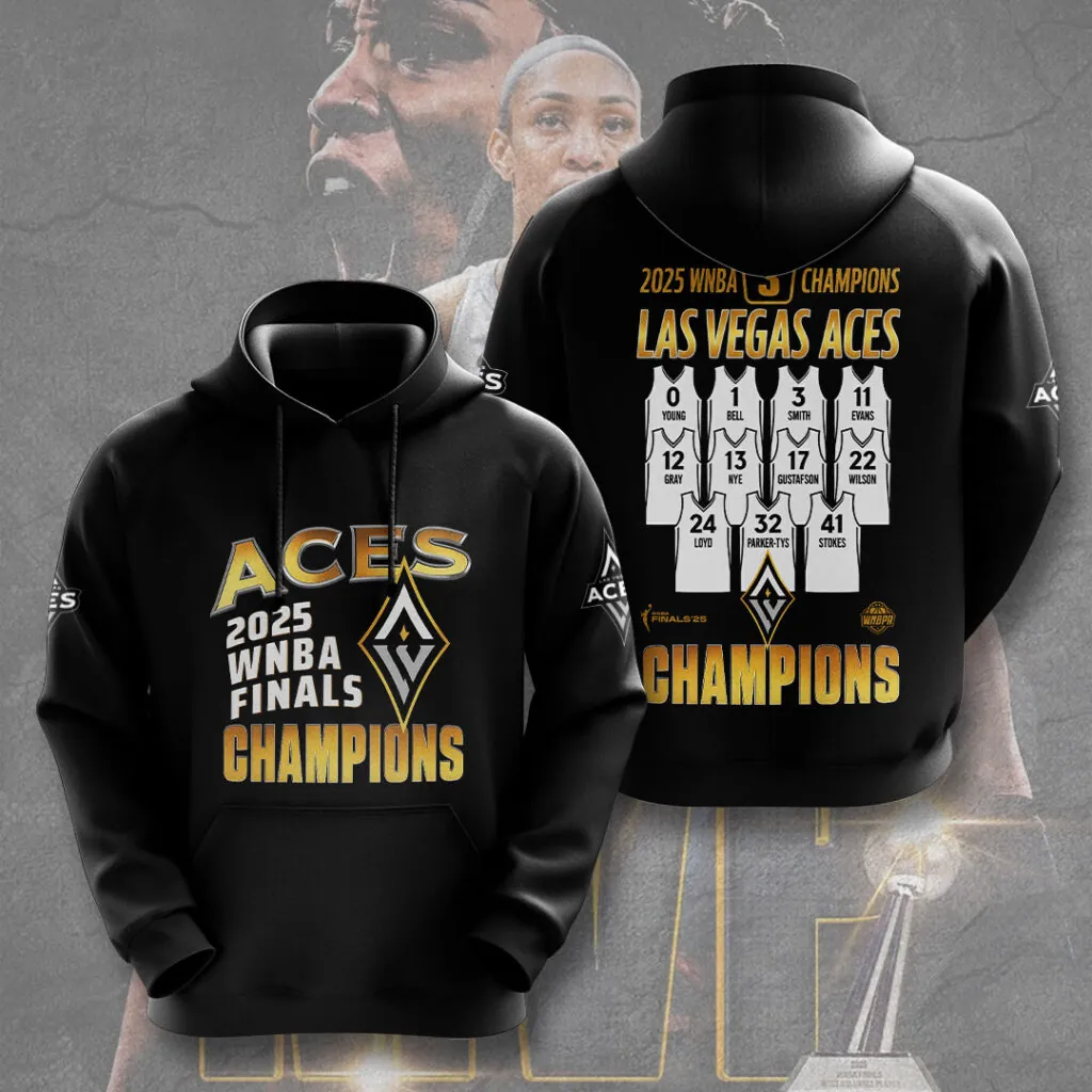 Premium WNBA LVA Champions 2025 Hoodie V2 NMD TTV