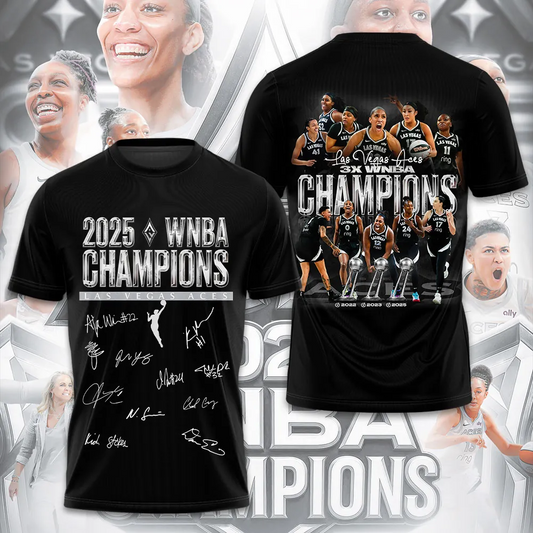Premium WNBA LVA Champions 2025 T-shirt V1 NMD TTV