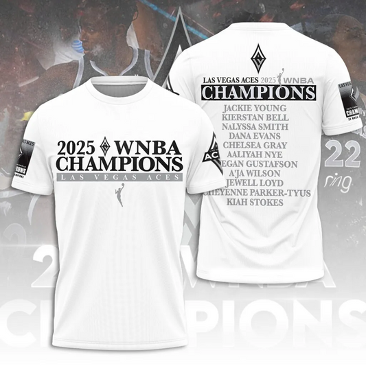 Premium WNBA LVA Champions 2025 T-shirt V19 NMD TTV
