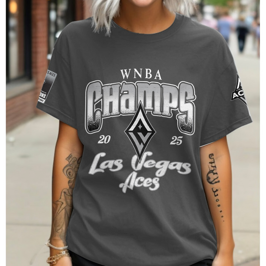 Premium WNBA LVA Champions 2025 T-shirt V7 NMD TTV