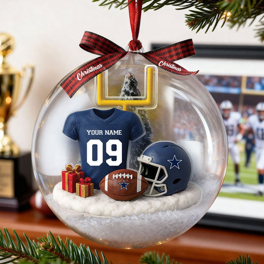 Premium NFL DAL Snow Globe Ornament V1 NAK TQT