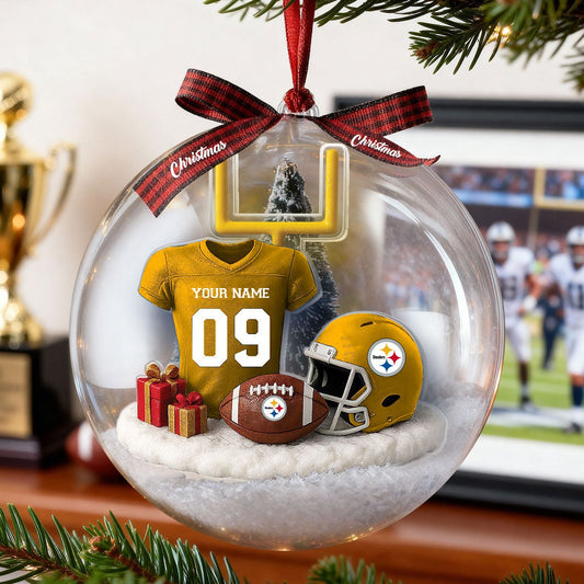 Premium NFL PIT Snow Globe Ornament V1 NAK TQT-071025