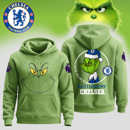 Premium EPL X CHE Grinch Christmas Hoodie V3 NDT NHM 141125