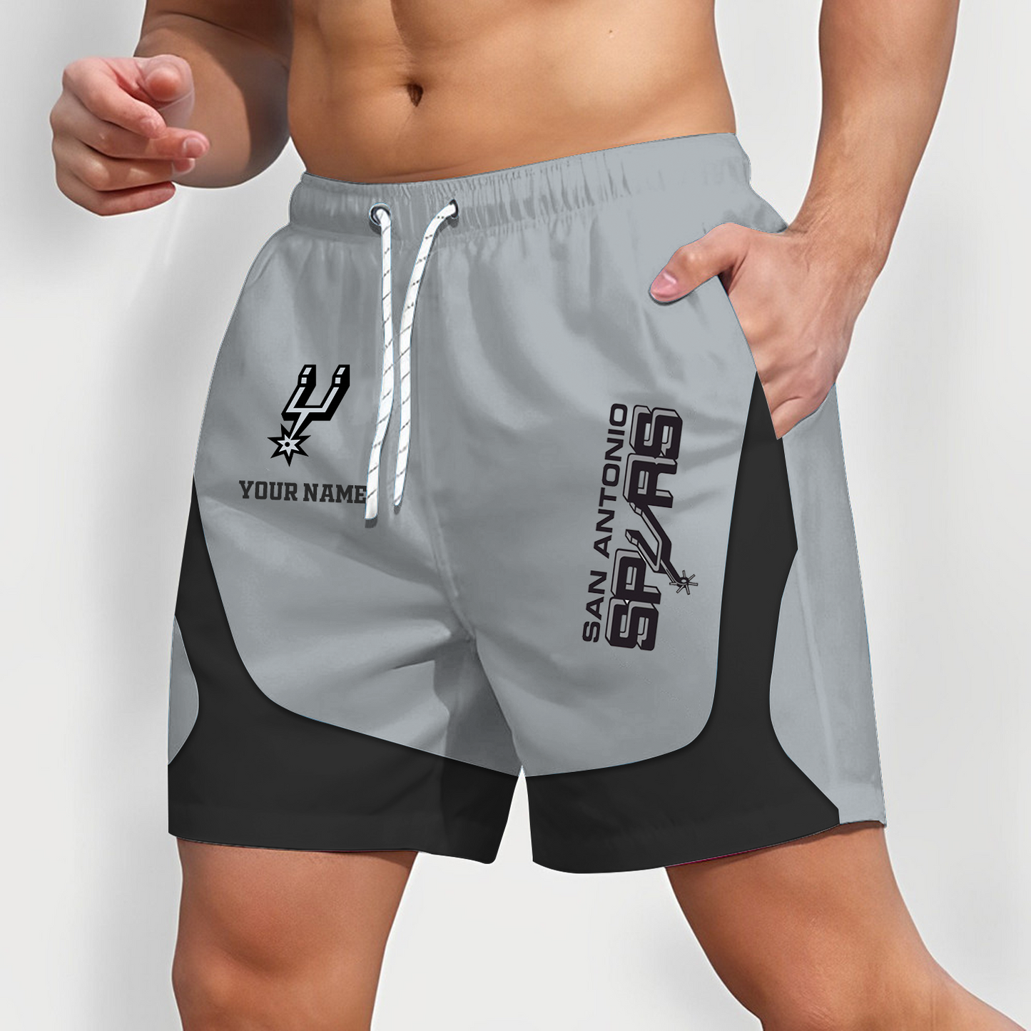 SAN x NBA Team Special Short Pants For Men Custom Name Gifts DATND TANTD