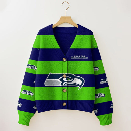 SEA x NFL Cardigan Sweatshirt With Button  DatND DVT