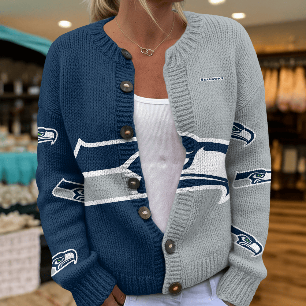 SEA x NFL Cardigan Sweatshirt With Button v1  DatND DVT