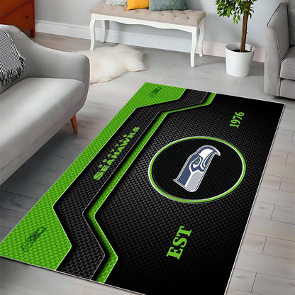 SEA x NFL Modern Sports Living Room Rug DatND DVT