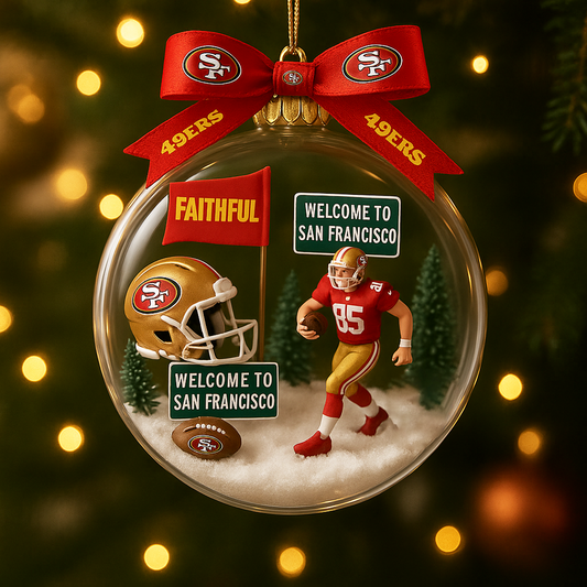 SF x NFL Commemorative Christmas Ornament DatND DVT