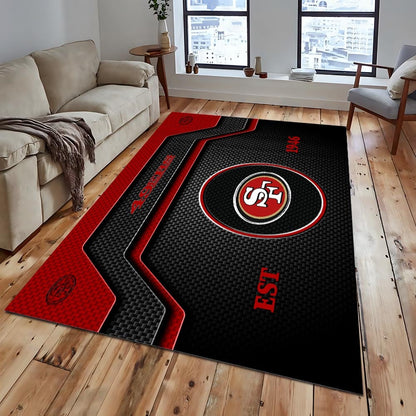 SF x NFL Modern Sports Living Room Rug DatND DVT