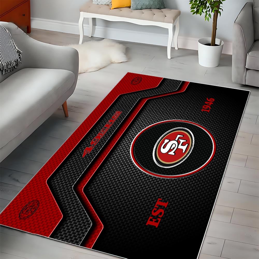 SF x NFL Modern Sports Living Room Rug DatND DVT