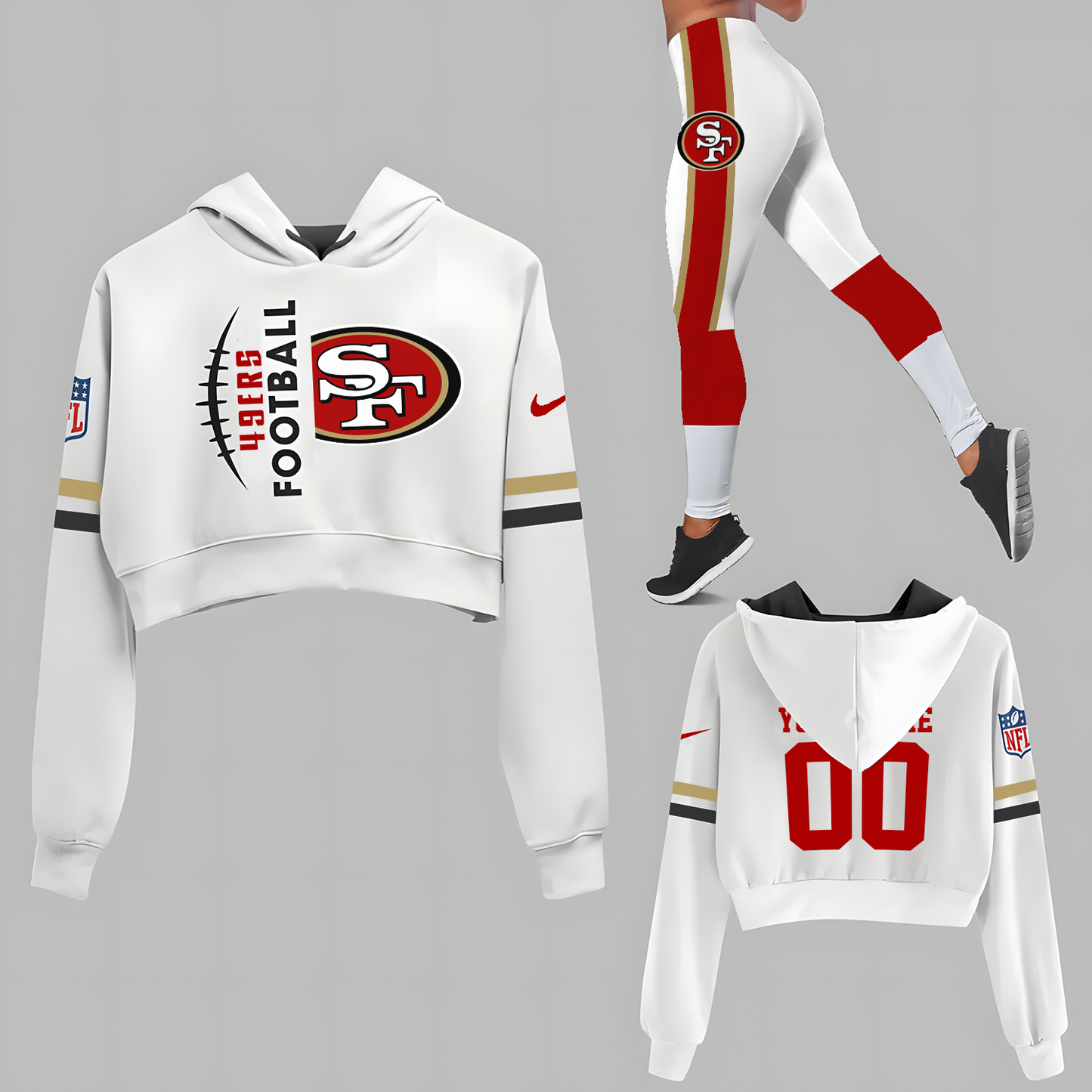 SF x NFL Set Hoodie And Legging Workout DatND DVT