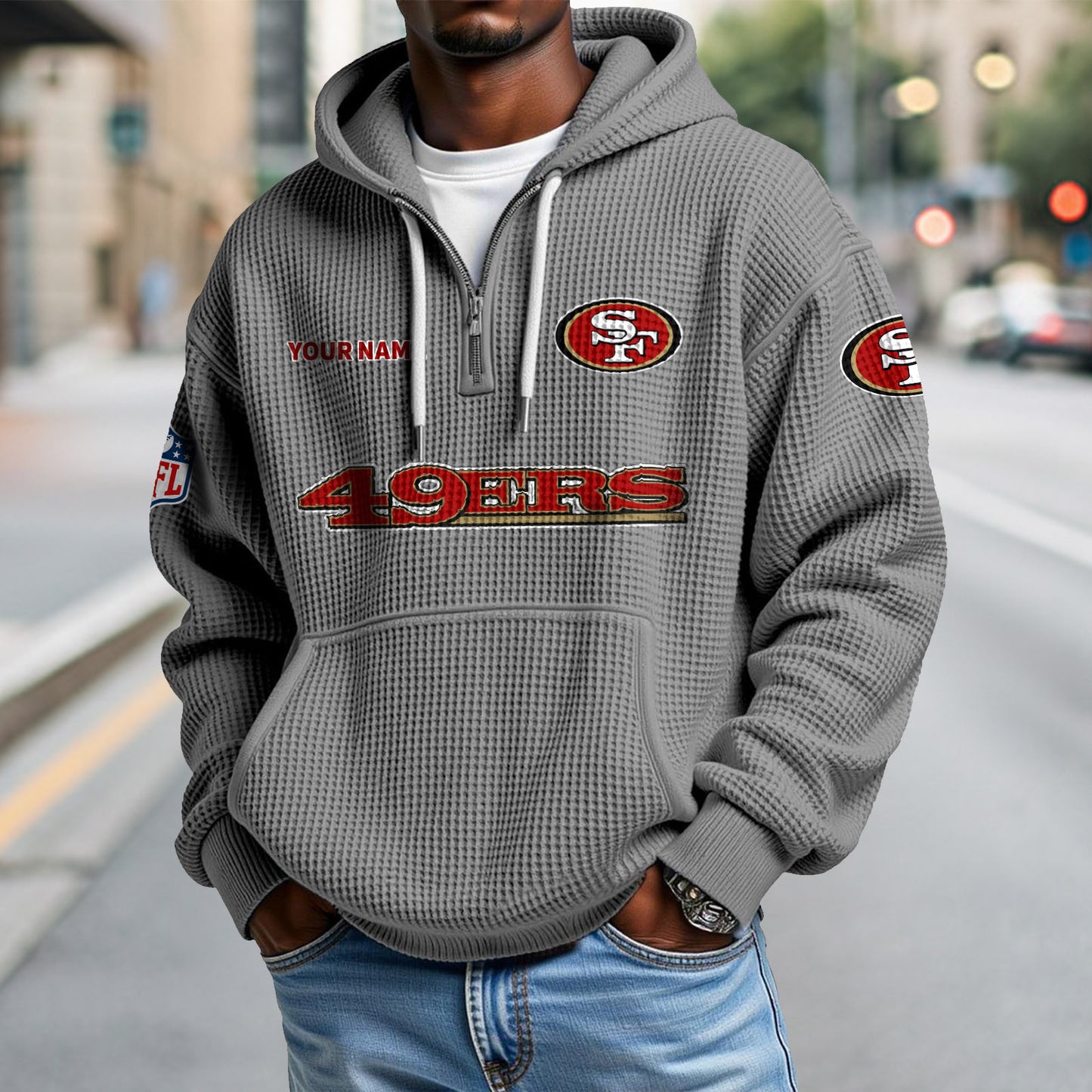 SF x NFL Waffle Hoodie DatND DVT