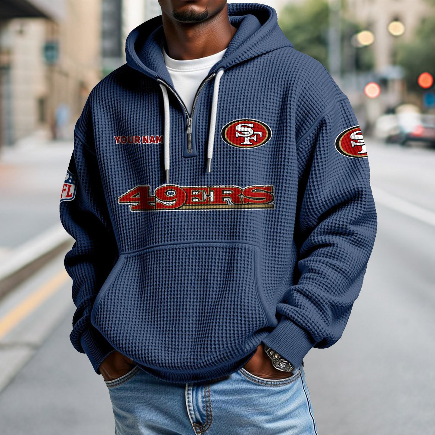 SF x NFL Waffle Hoodie DatND DVT