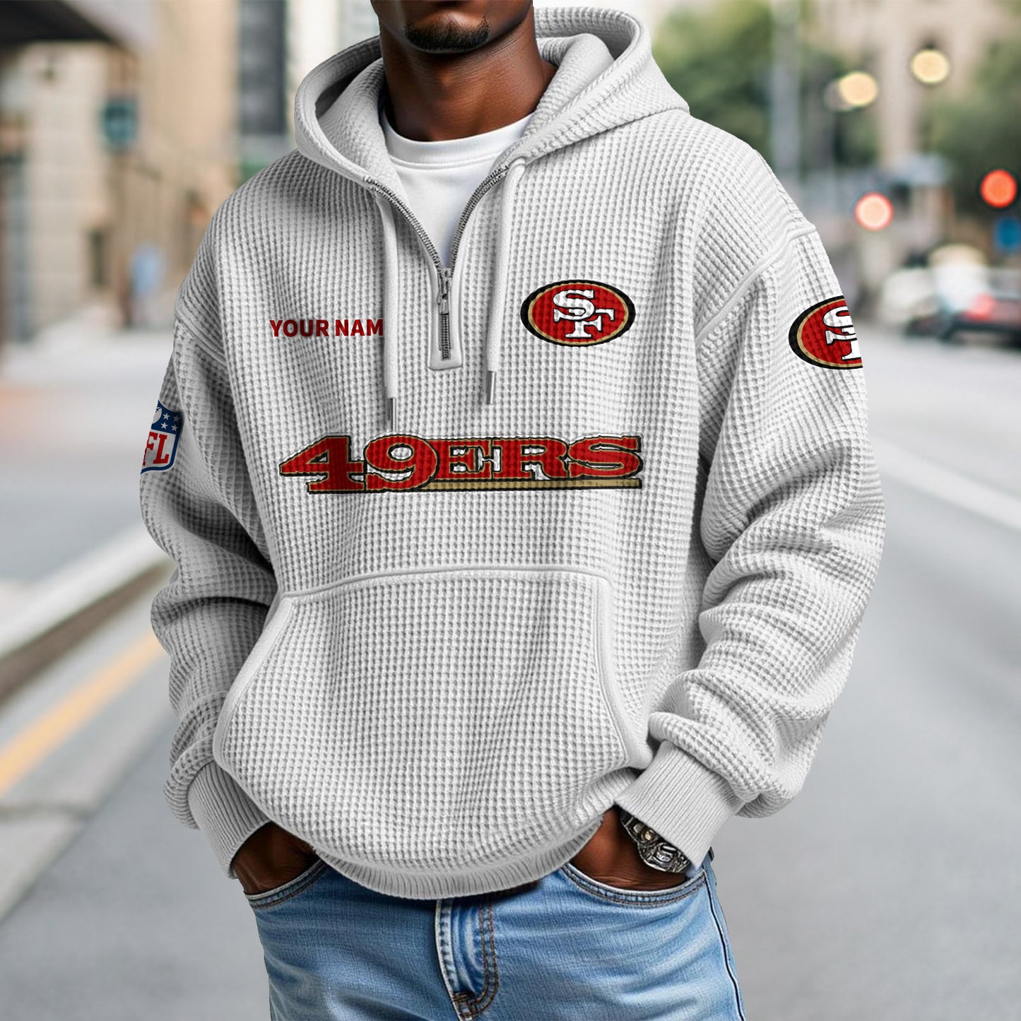 SF x NFL Waffle Hoodie DatND DVT