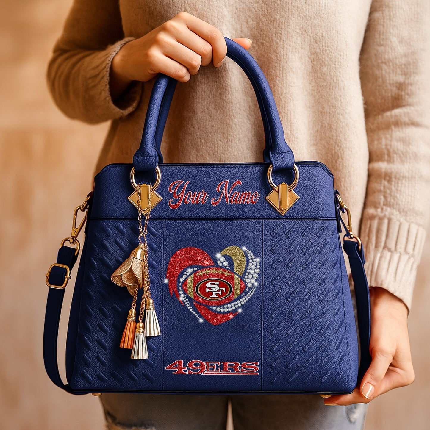 SF x NFL Zip Handbag 0811 DatND DVT