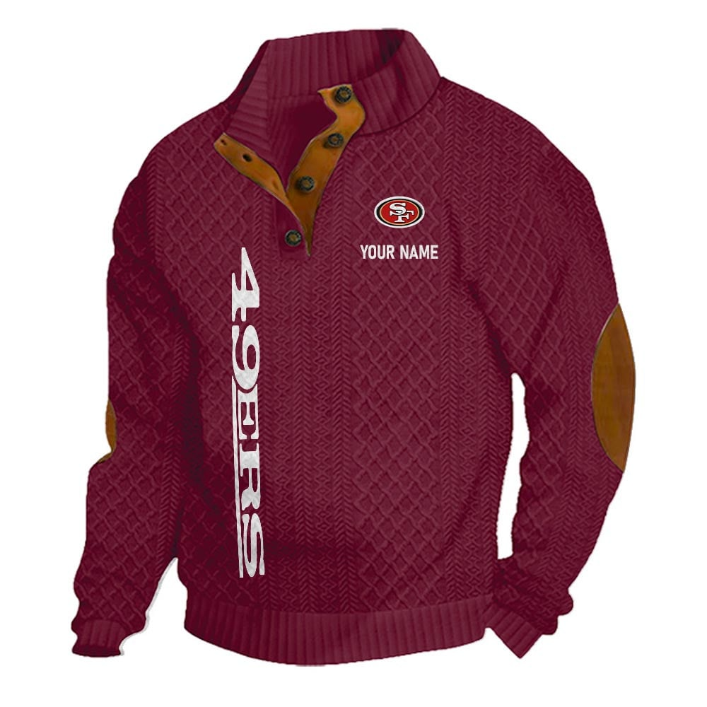 SF49 NFL Basic Knitted Stand Collar Sweatshirt DDT CTND