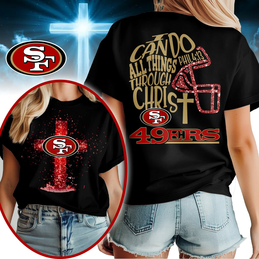 SF49 Premium NFL Christian Football 3D Shirt DDT CTND