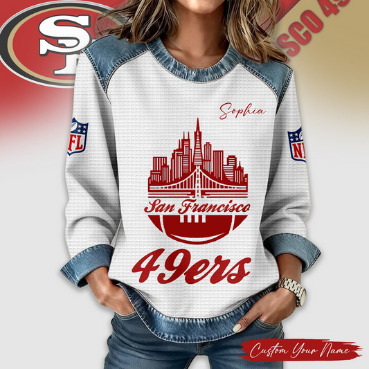 SF49 Premium NFL City Skyline Print Casual Sweatshirt DDT 081125 CTND