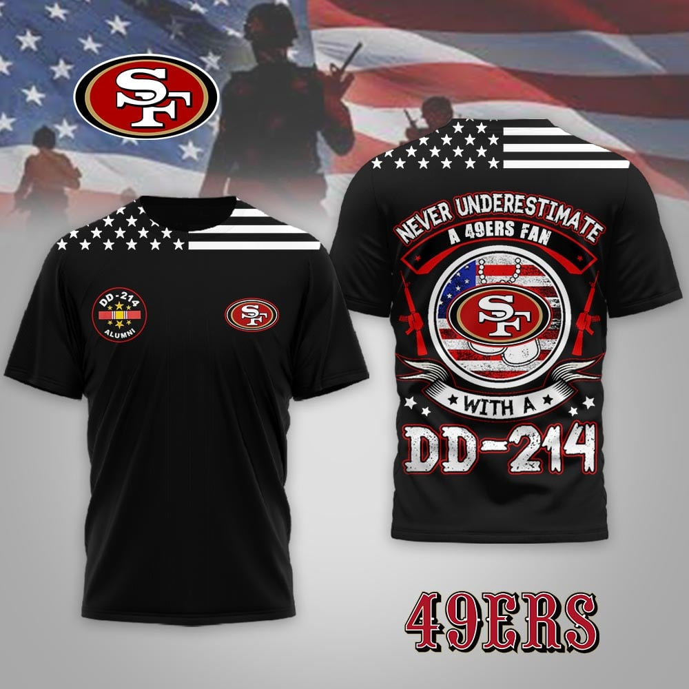 SF49 Premium NFL DD-214 Alumni 3D Shirt DDT NTL