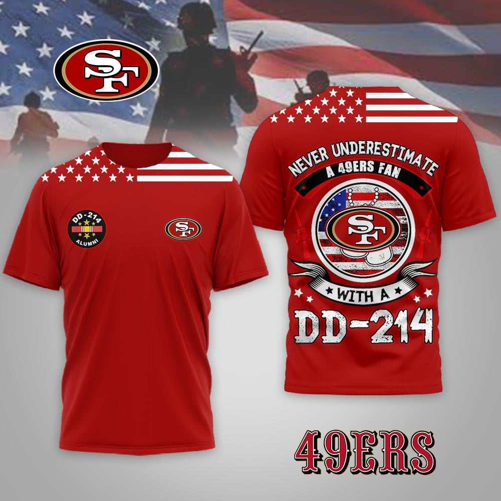 SF49 Premium NFL DD-214 Alumni 3D Shirt DDT NTL
