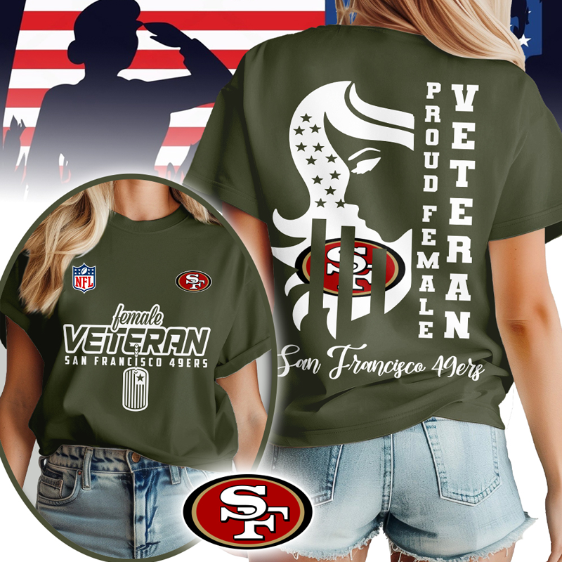 SF49 Premium NFL Female Veteran 3D Shirt DDT HLPHUONG