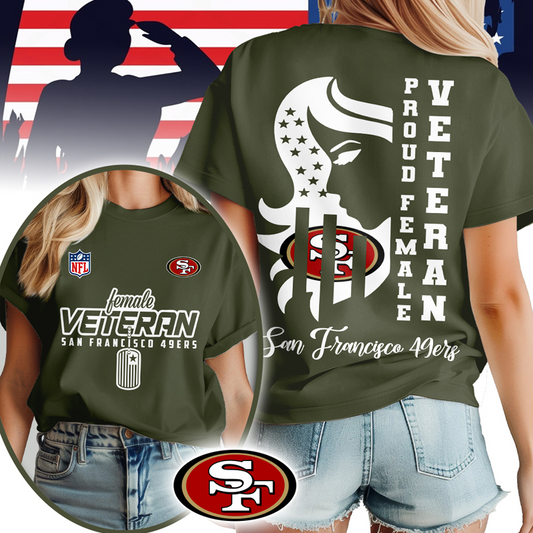 SF49 Premium NFL Female Veteran 3D Shirt DDT HLPHUONG