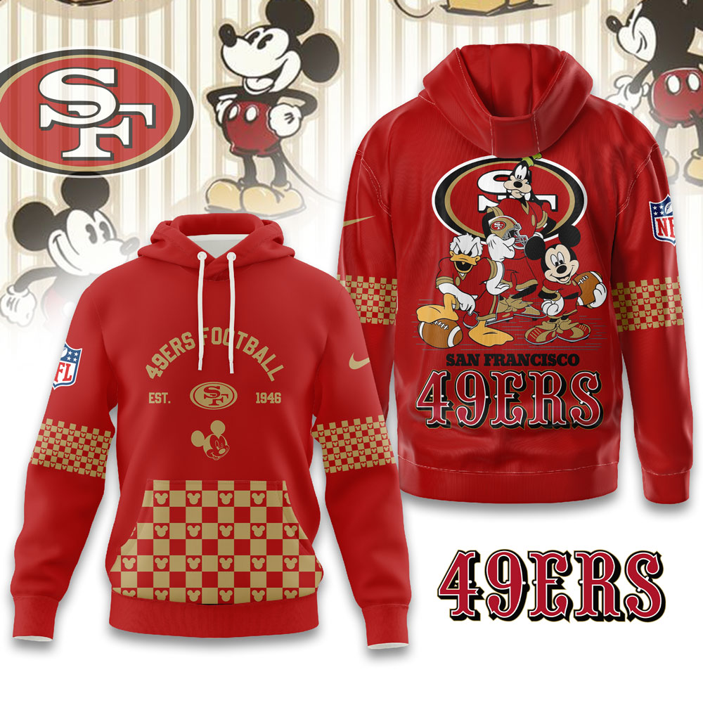 SF49 Premium NFL Game Day Disney Hoodie DDT CTND