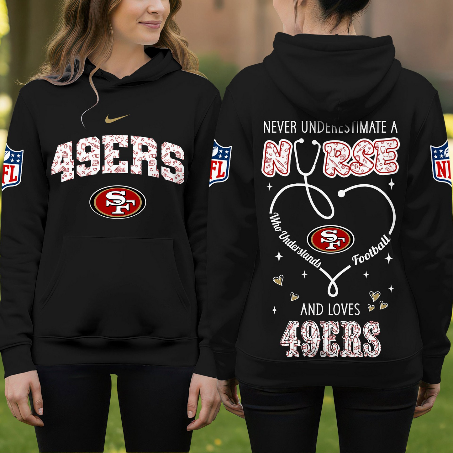 SF49 Premium NFL Nurse Pride Hoodie DDT 101125 HLPHUONG