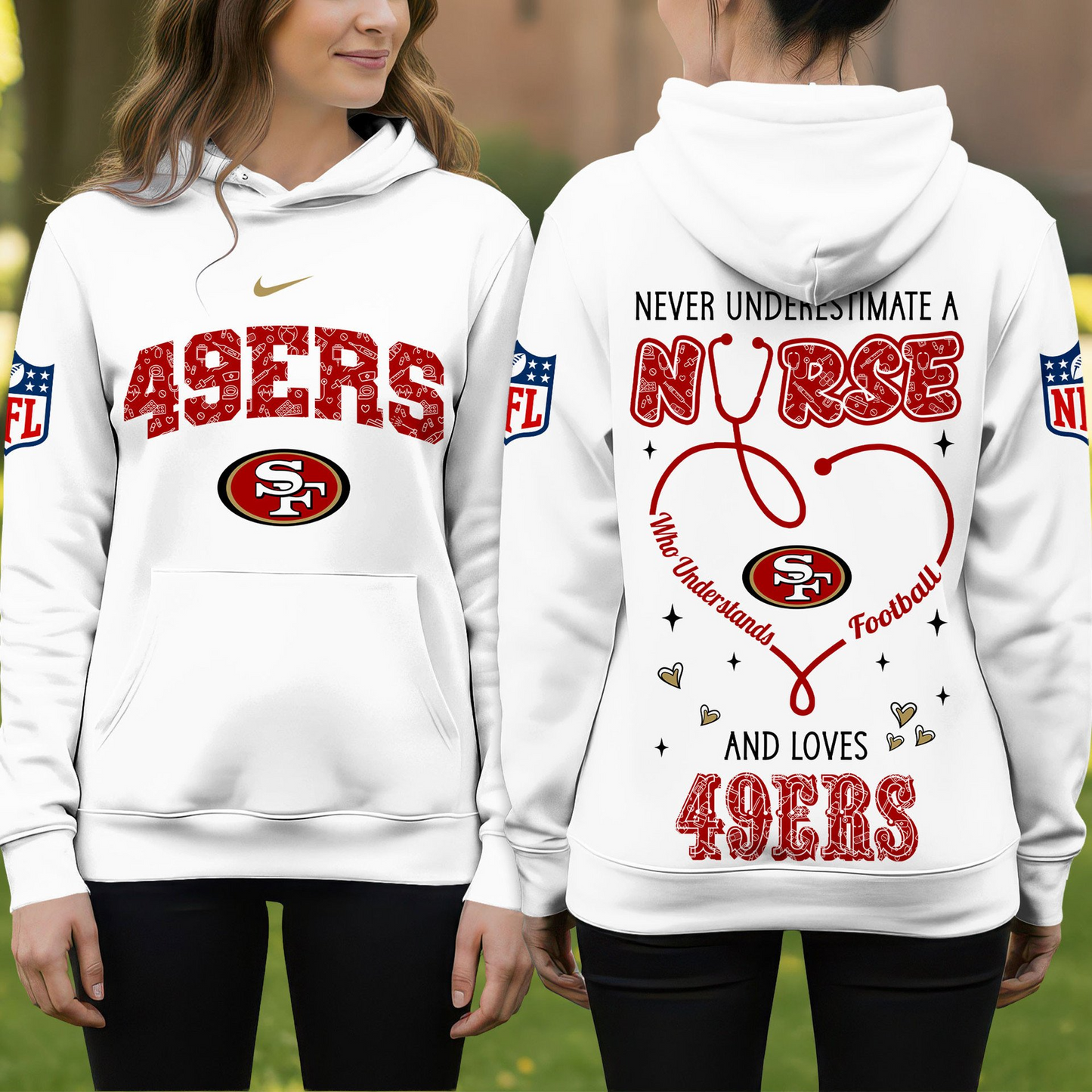 SF49 Premium NFL Nurse Pride Hoodie DDT 101125 HLPHUONG