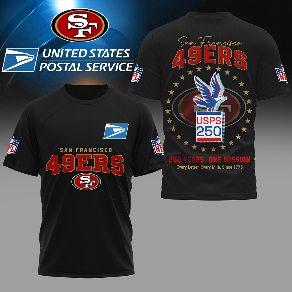 SF49 Premium NFL United States Postal Service 250th Anniversary 3D Shirt DDT CTND