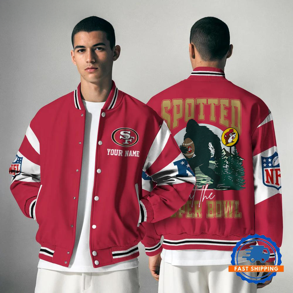 SF49 x NFL Spotted at the Super Bowl Varsity Jacket DDT NTL