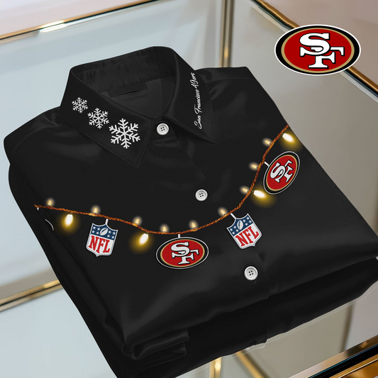 SF X Premium NFL Christmas Long Sleeve Casual Shirt 101125 V1 NAK NHT