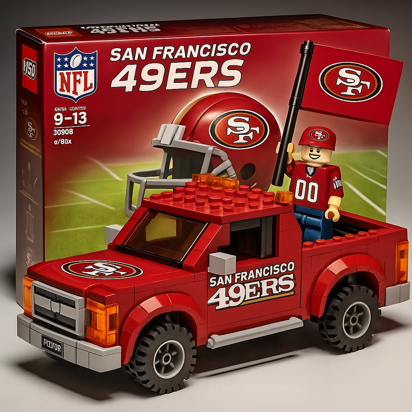 32 Teams Pickup Truck Building Blocks NDD TANTD