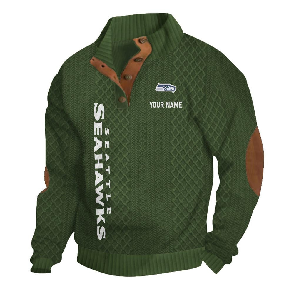 SS NFL Basic Knitted Stand Collar Sweatshirt DDT CTND