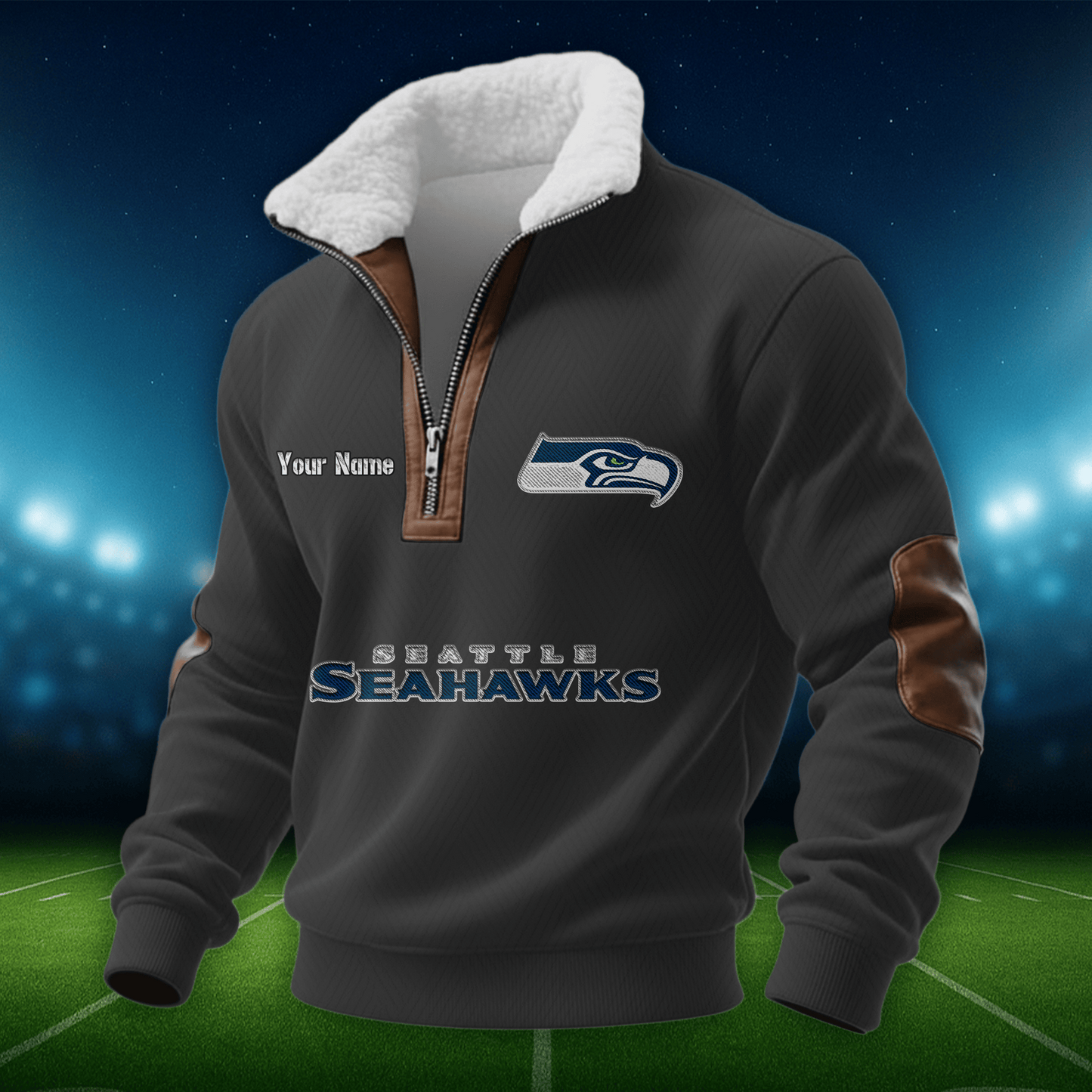 SS NFL Men Fur Collar Sweatshirt DDT CTND
