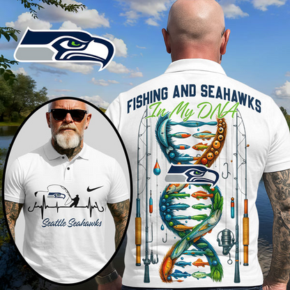 SS Premium NFL Fishing In My DNA Polo Shirt DDT CTND