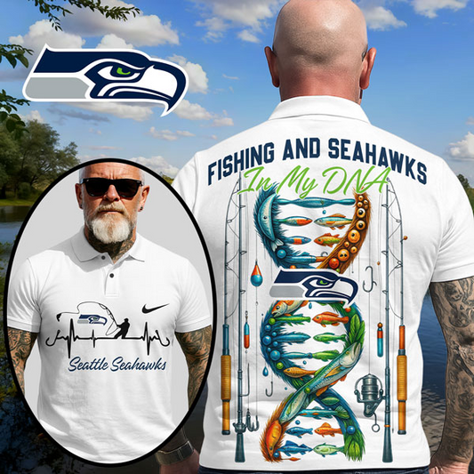 SS Premium NFL Fishing In My DNA Polo Shirt DDT CTND