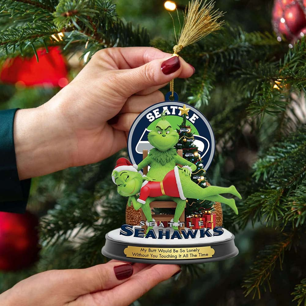SS Premium NFL x Grinch Acrylic Ornament DDT NTL