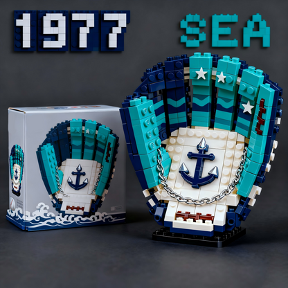 MLB Teams Baseball Glove Building Block Set DDT NTL