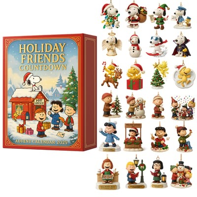 Snoopy Christmas Holiday Friends Countdown Advent Calendar 2025 HLP