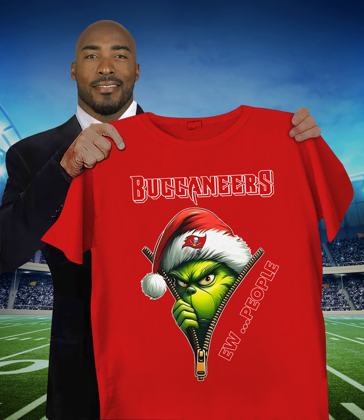 TB x NFL Christmas T-Shirt DATND TANTD 151125